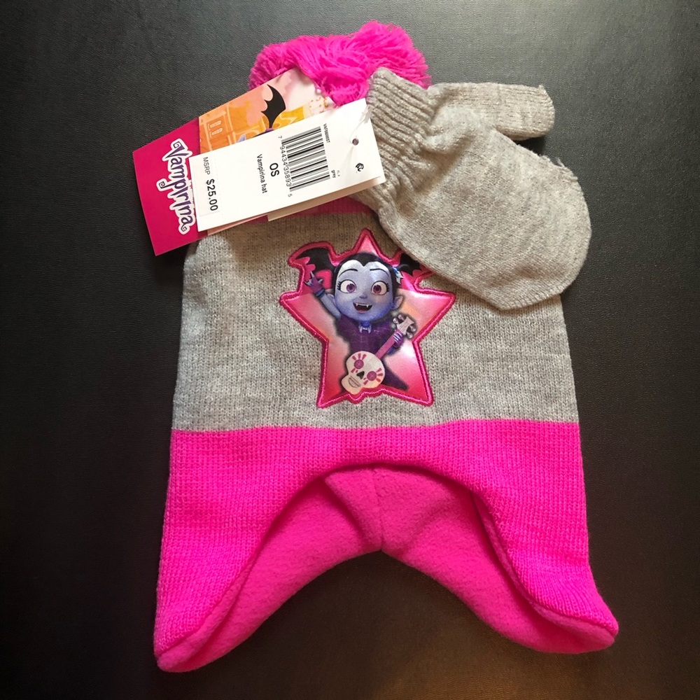 New Disney Vampirina beanie & gloves set